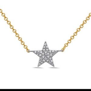 Women’s Diamond Fashion Star Necklace/ Pendant 14K